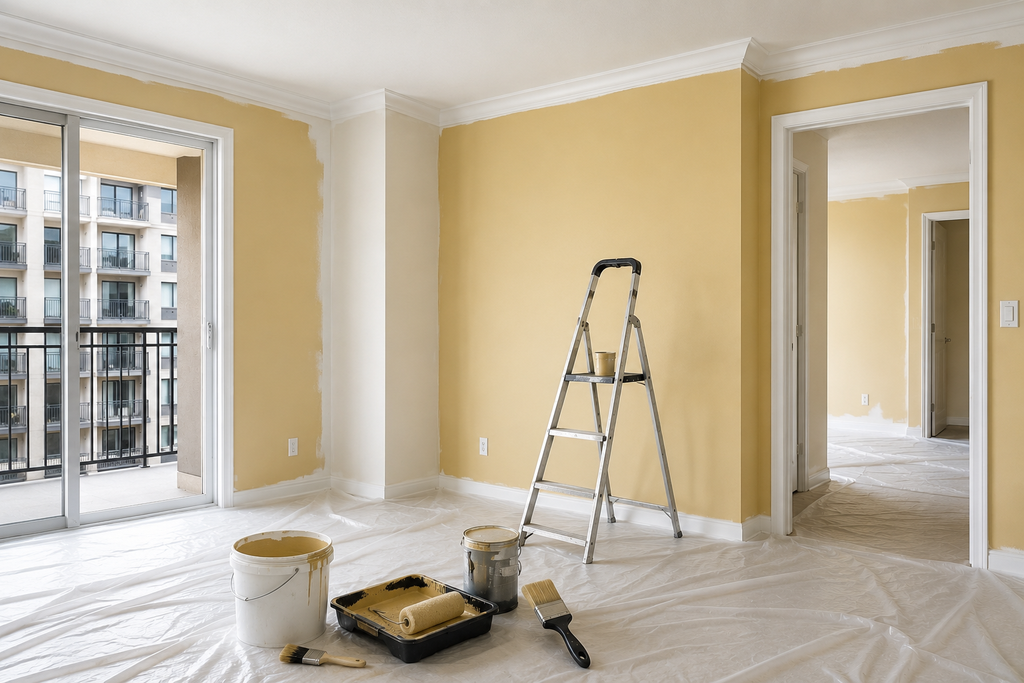 Apartment wall painting Dubai by DXB Painters