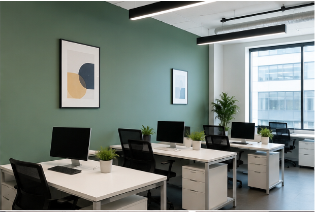Office wall painting ideas Dubai for a contemporary workplace