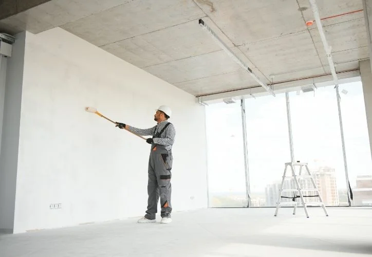 Wall Painting Contractor Dubai Hills painting a villa wall